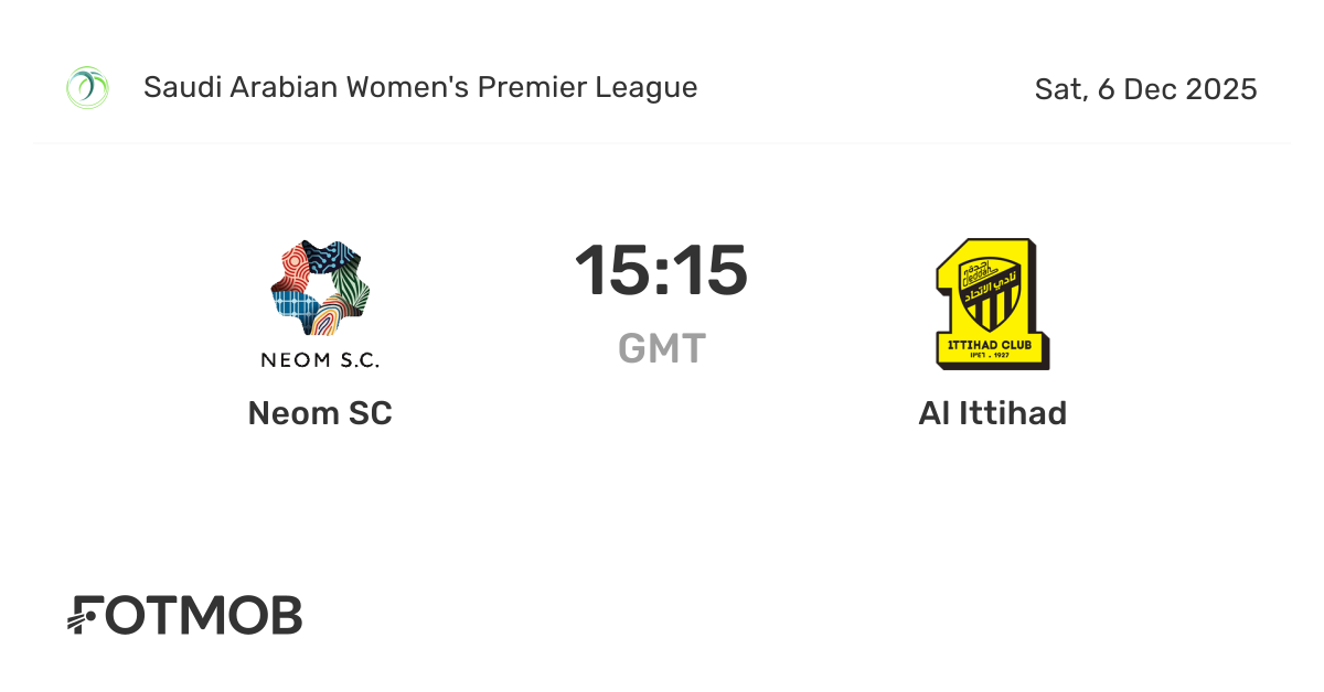 Neom SC vs Al Ittihad - live score, predicted lineups and H2H stats