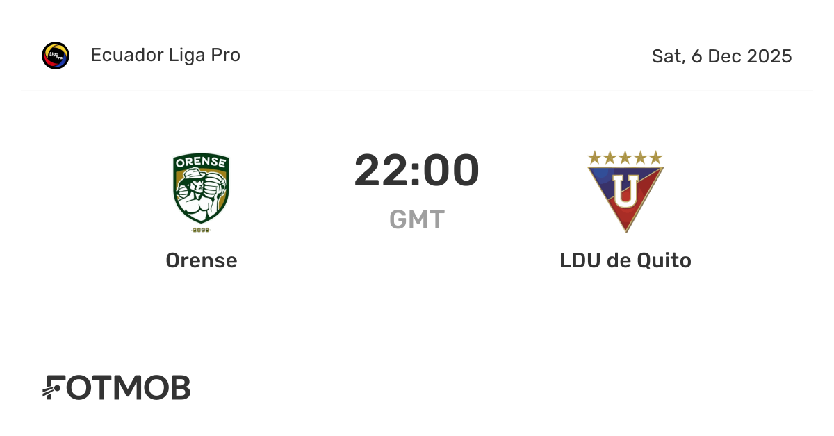 Orense x LDU de Quito - placar ao vivo, escalações prováveis e ...