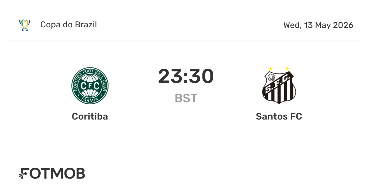 Coritiba and Santos FC Set for May 13 Clash — image 1