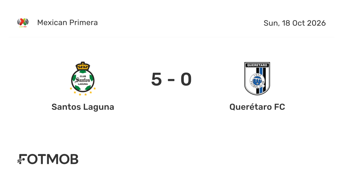 Santos vs Querétaro - live score, predicted lineups and H2H stats