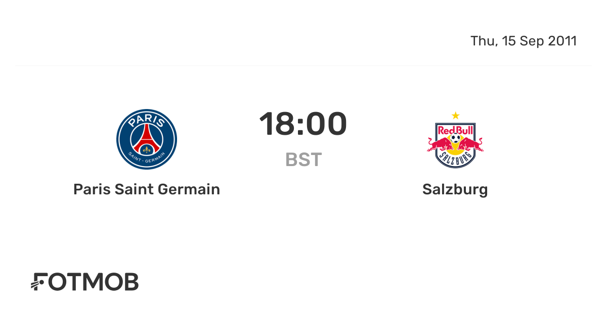 Ticket De Match FC Salzbourg - PSG 2011 - Souvenir De Foot Original