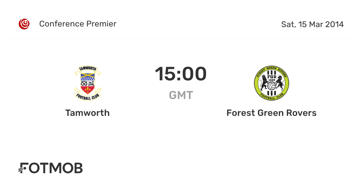 Tamworth vs Forest Green Rovers live score, predicted lineups and H2H