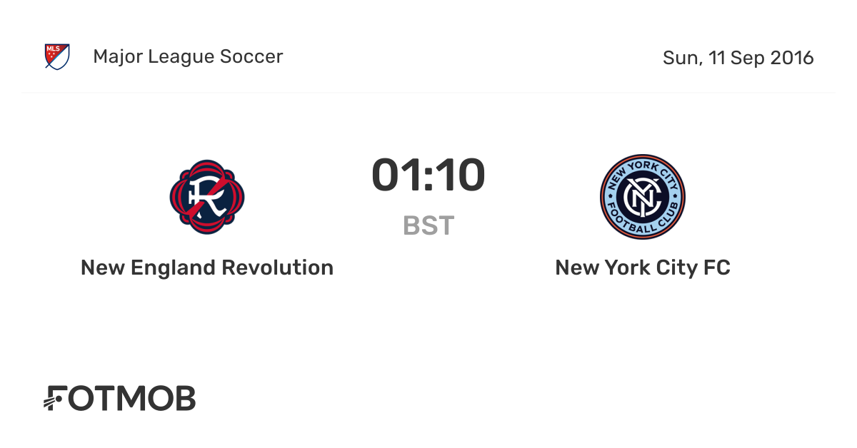 New England Revolution vs New York City FC live score, predicted