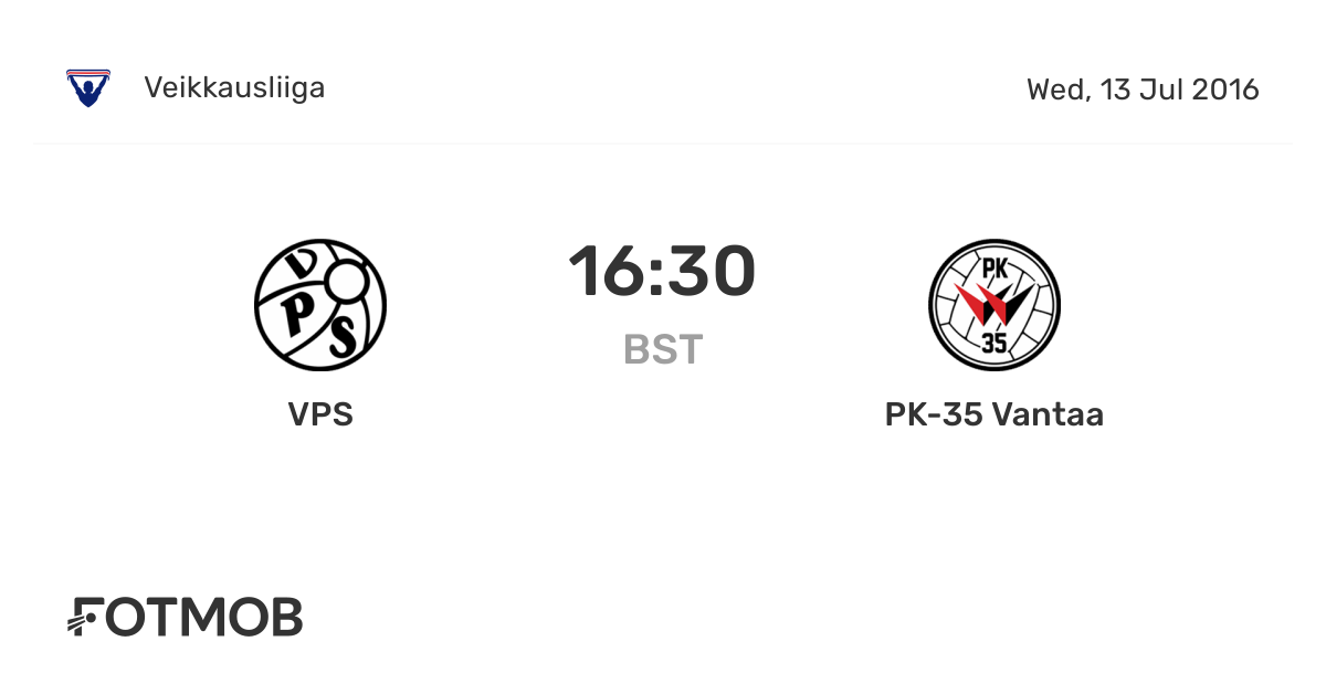 Vps Vs Pk 35 Vantaa