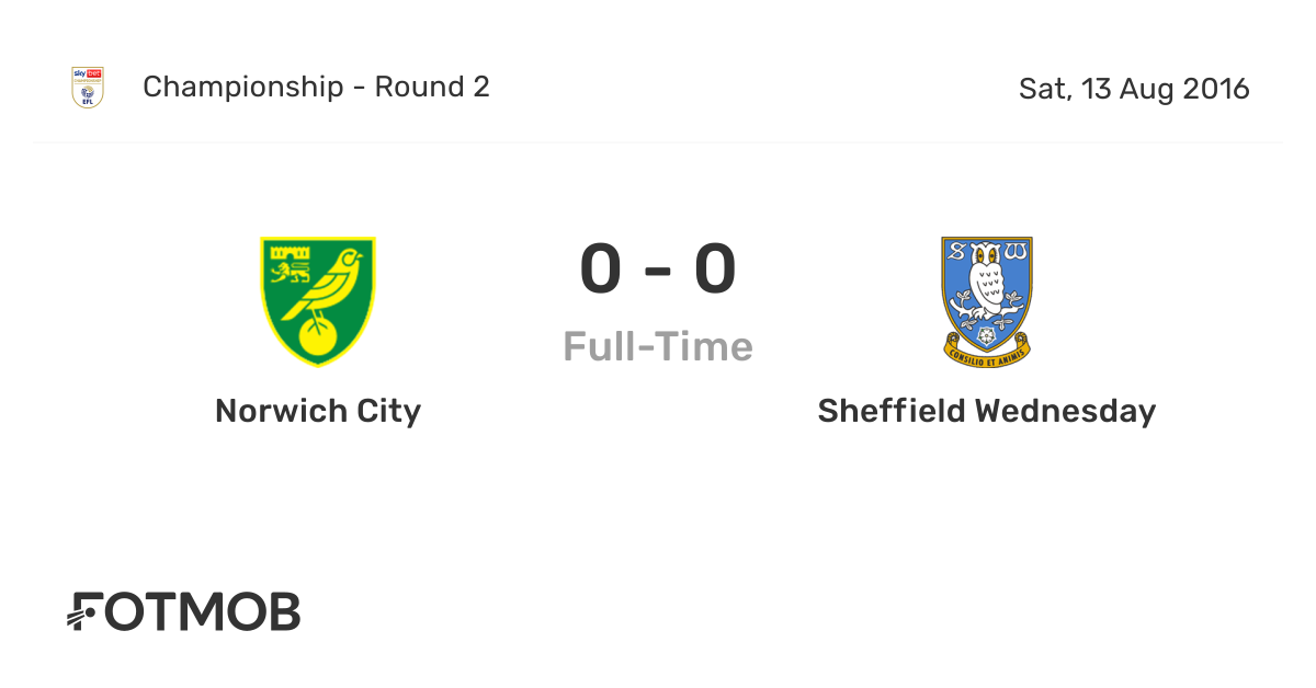 Norwich City vs Sheffield Wednesday live score, predicted lineups and