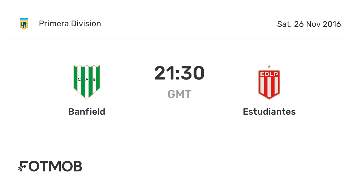 Banfield vs Estudiantes live score, predicted lineups and H2H stats.