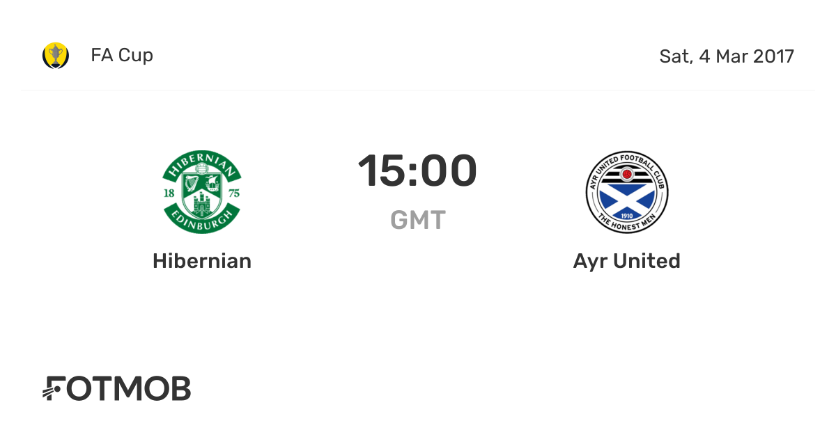 Hibernian vs Ayr United live score, predicted lineups and H2H stats.