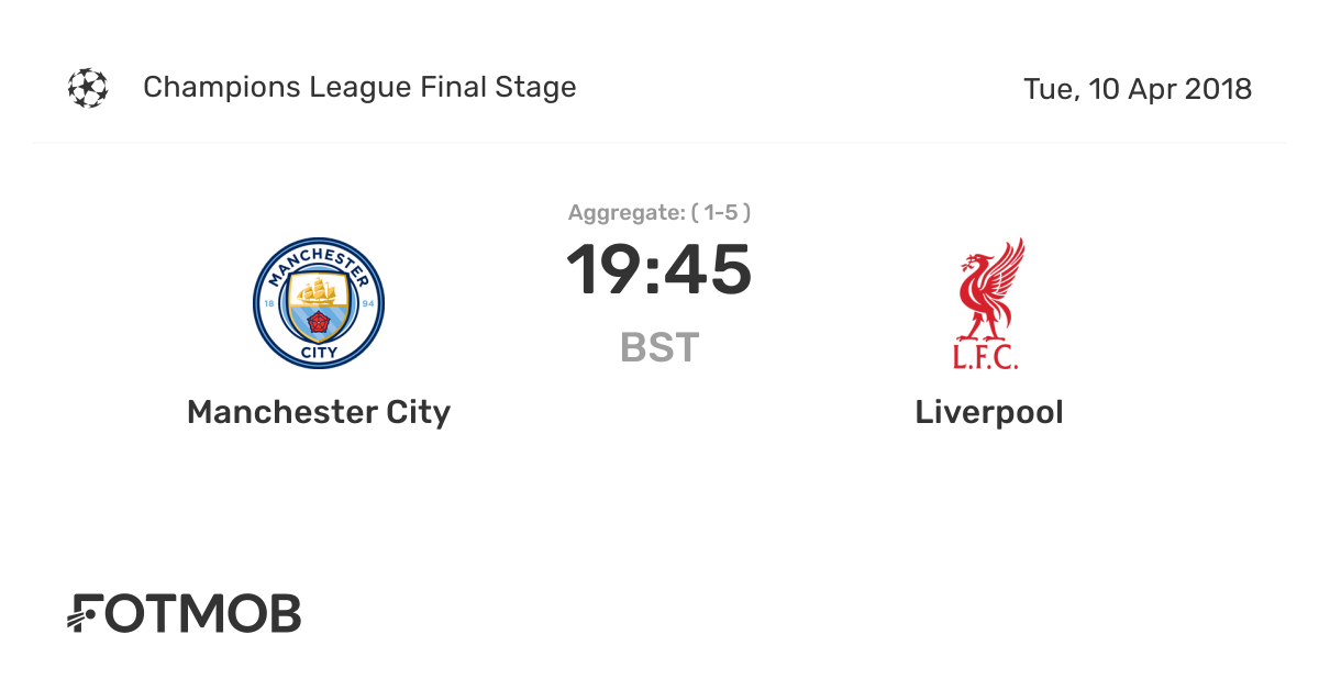 Manchester City vs Liverpool live score,