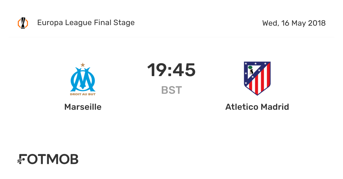 Marseille vs Atletico Madrid live score,