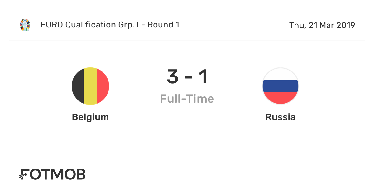 Belgium vs russia head to head