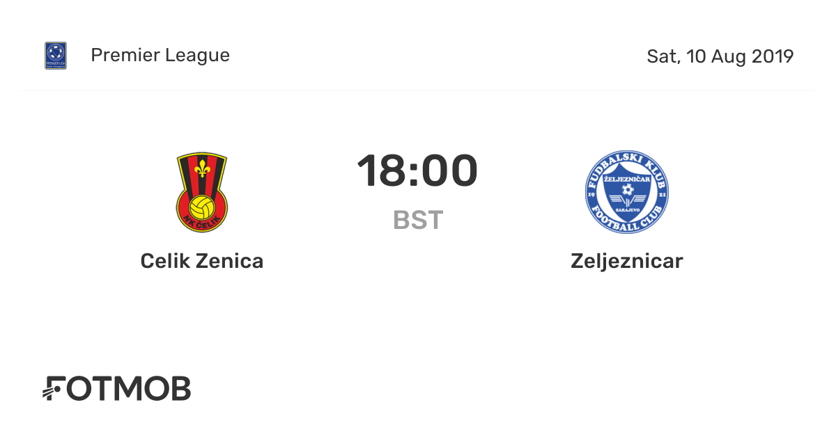 Celik Zenica vs Zeljeznicar live score, predicted lineups and H2H stats.