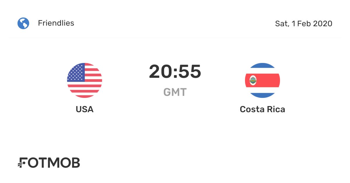 USA vs Costa Rica live score, predicted lineups and H2H stats.