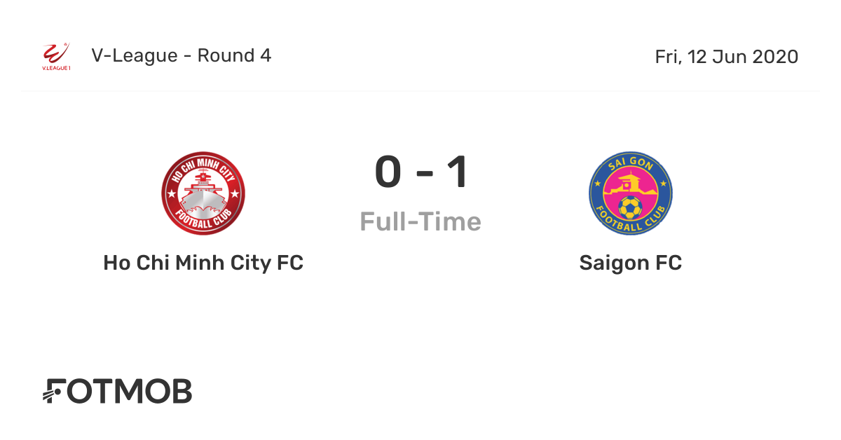 Chi Minh City FC vs Saigon FC, on Fri, Jun 12, 2020, 12:00 UTC