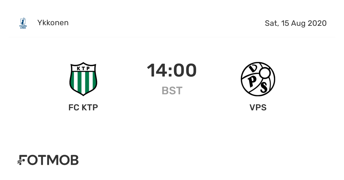FC KTP vs VPS live score, predicted lineups and H2H stats.
