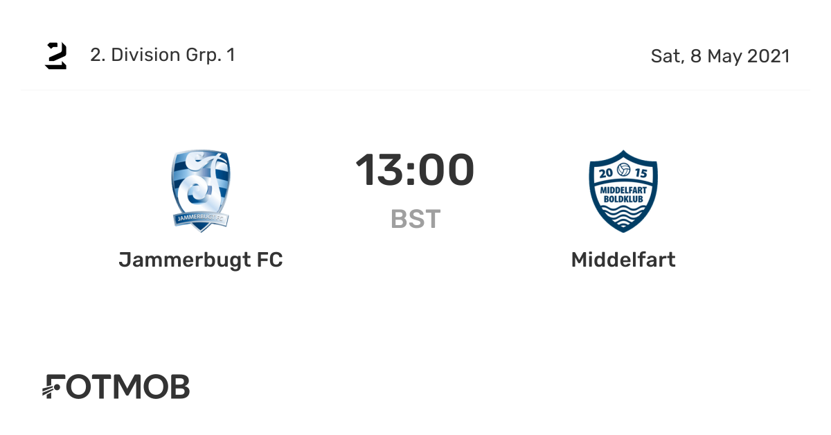 Jammerbugt FC vs Middelfart live score, predicted lineups and H2H stats.