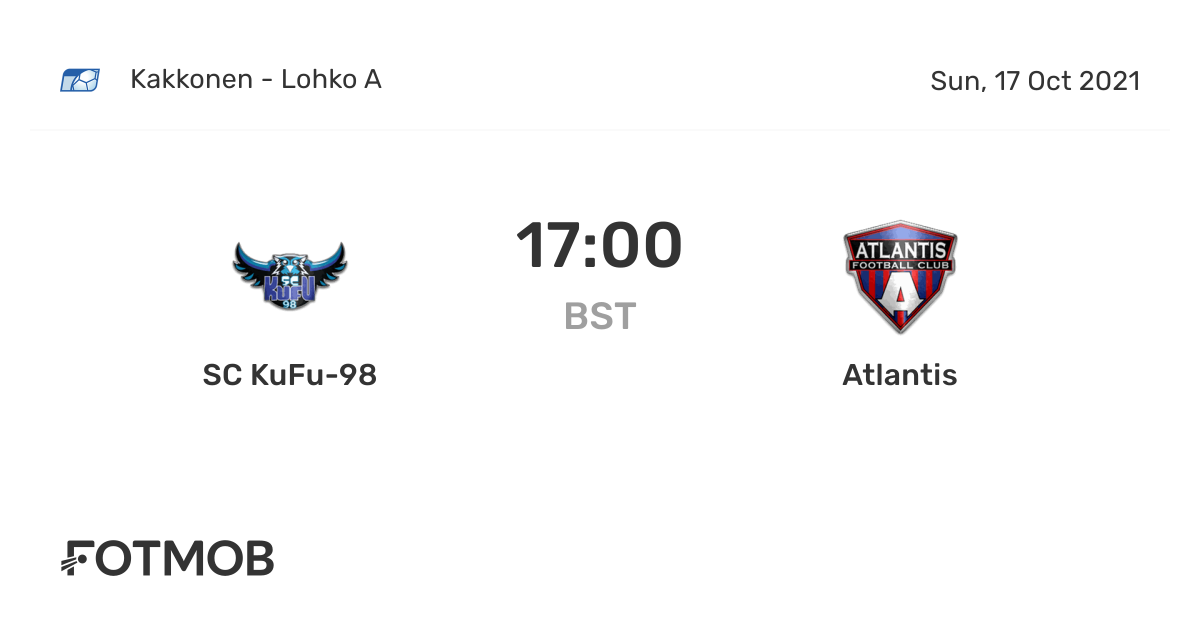 SC KuFu98 vs Atlantis live score, predicted lineups and H2H stats.