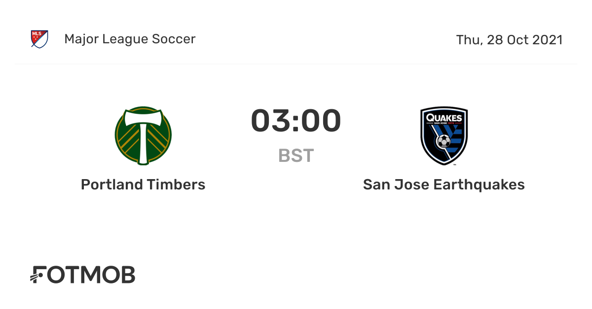 Portland Timbers vs San Jose Earthquakes - live score, predicted ...