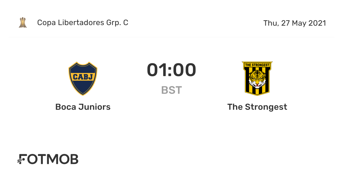 Boca Juniors vs The Strongest - live score, predicted lineups and H2H stats