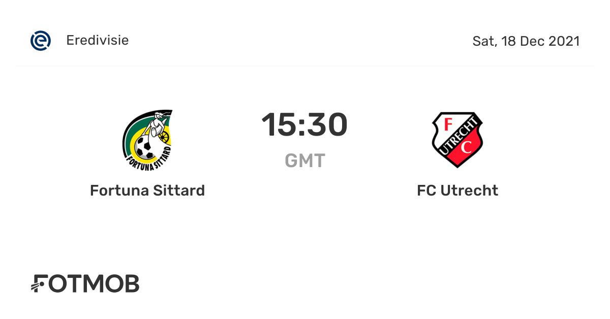 Fortuna Sittard vs FC Utrecht live score, predicted lineups and H2H stats.