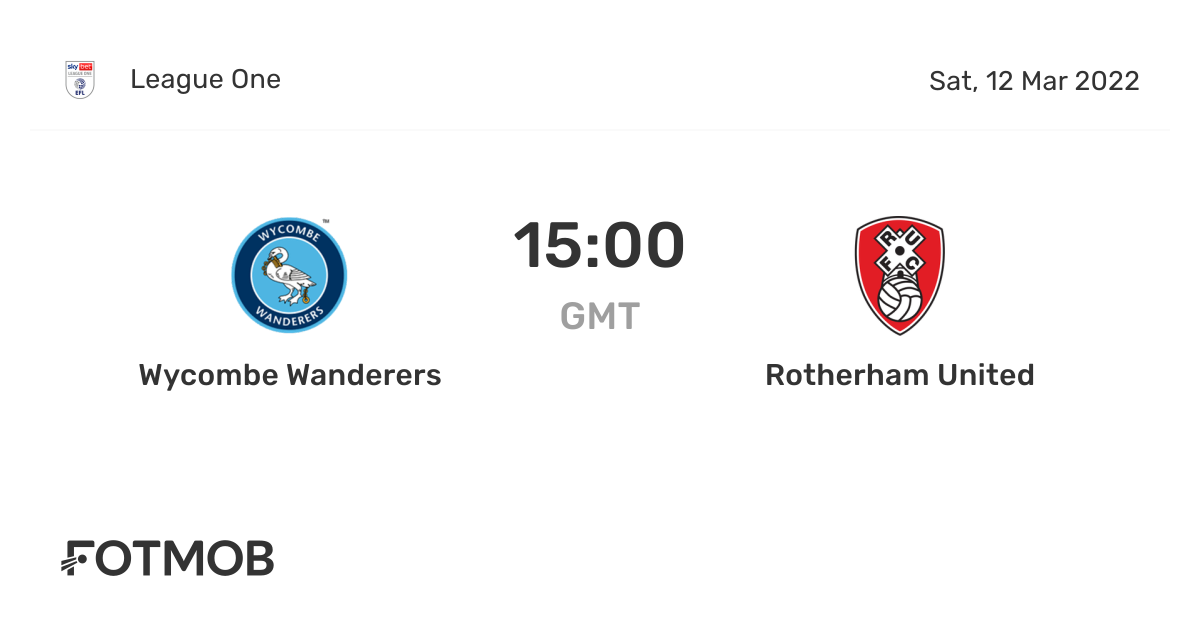 Wycombe Wanderers vs Rotherham United - live score, predicted lineups ...
