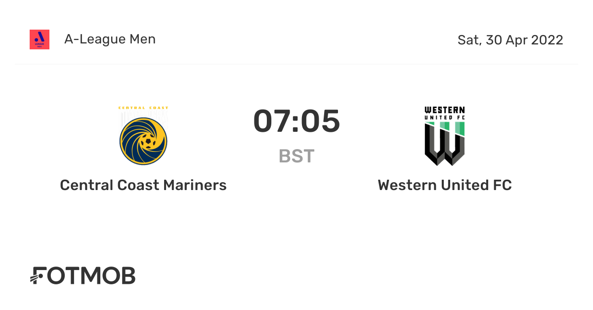 Central Coast Mariners vs Western United FC live score, predicted