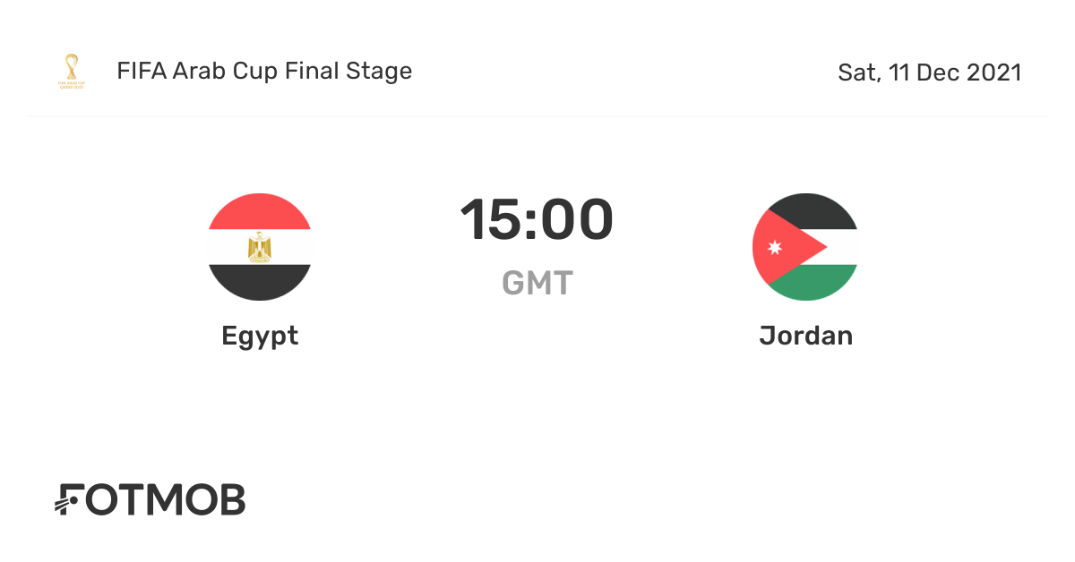 Egypt vs Jordan live score, predicted lineups and H2H stats.