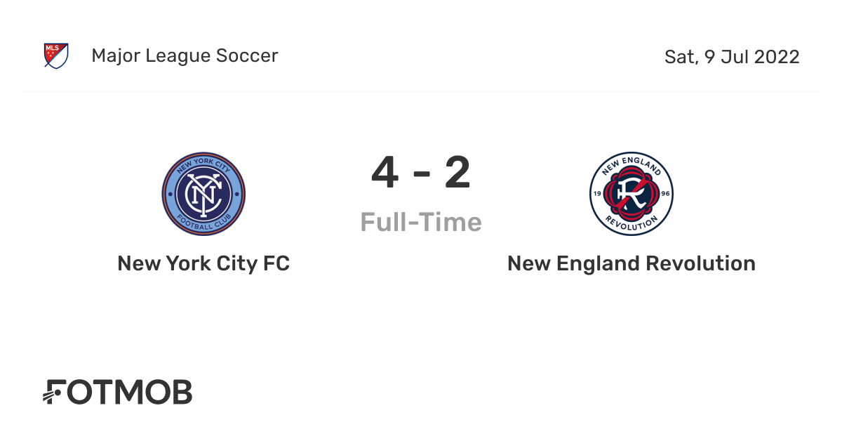 New York City FC vs New England Revolution live score, predicted