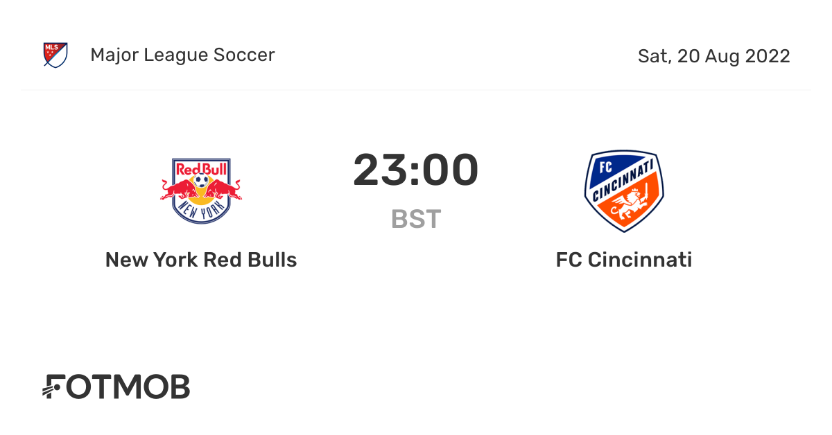 New York Red Bulls vs FC Cincinnati live score, predicted lineups and