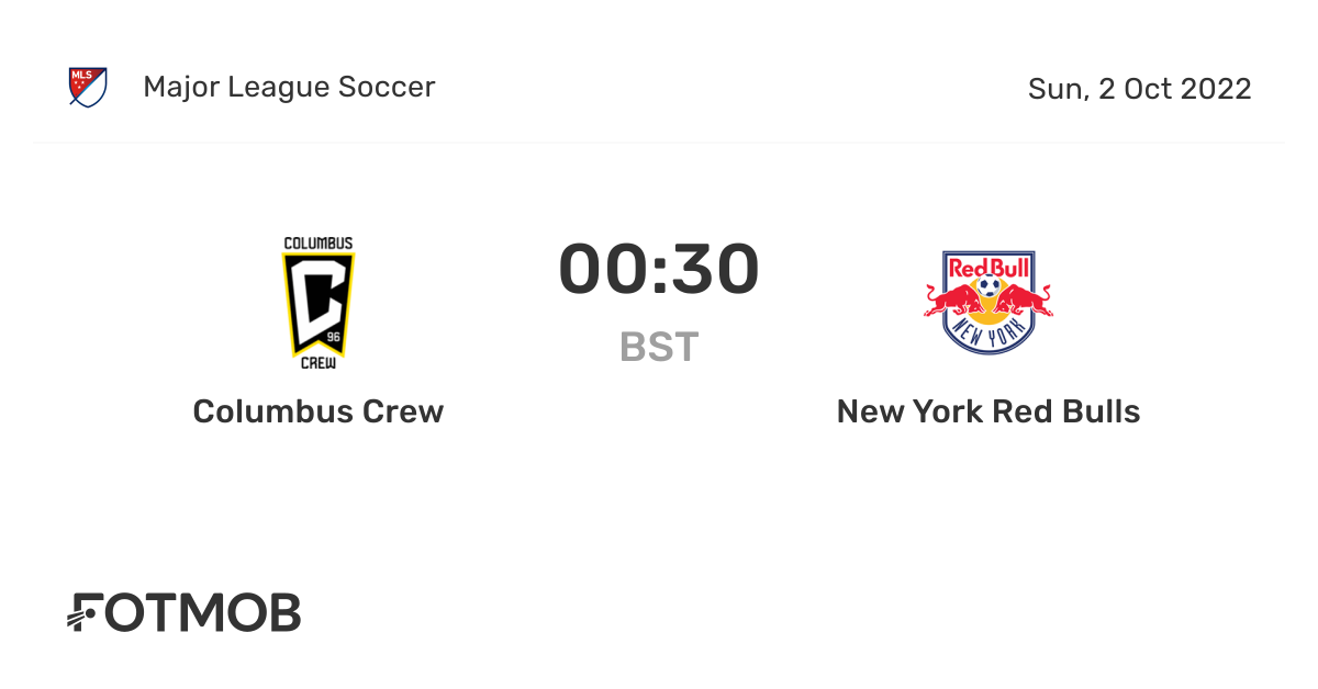 Columbus Crew vs New York Red Bulls live score, predicted lineups and