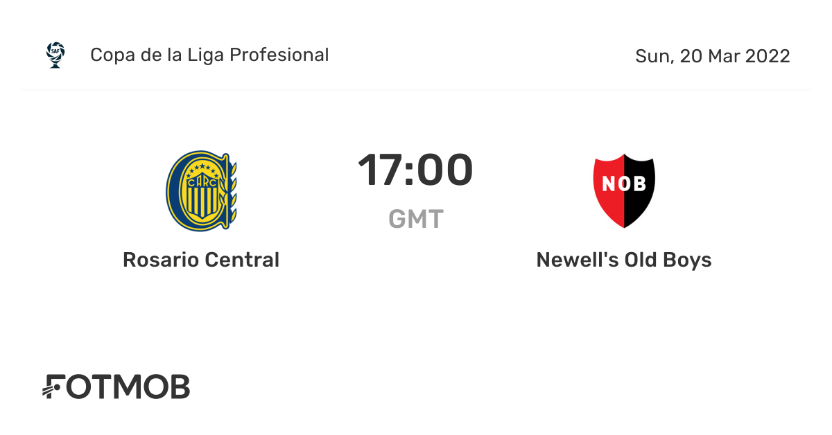 Rosario Central vs Newell's Old Boys live score, predicted lineups and H2H stats.