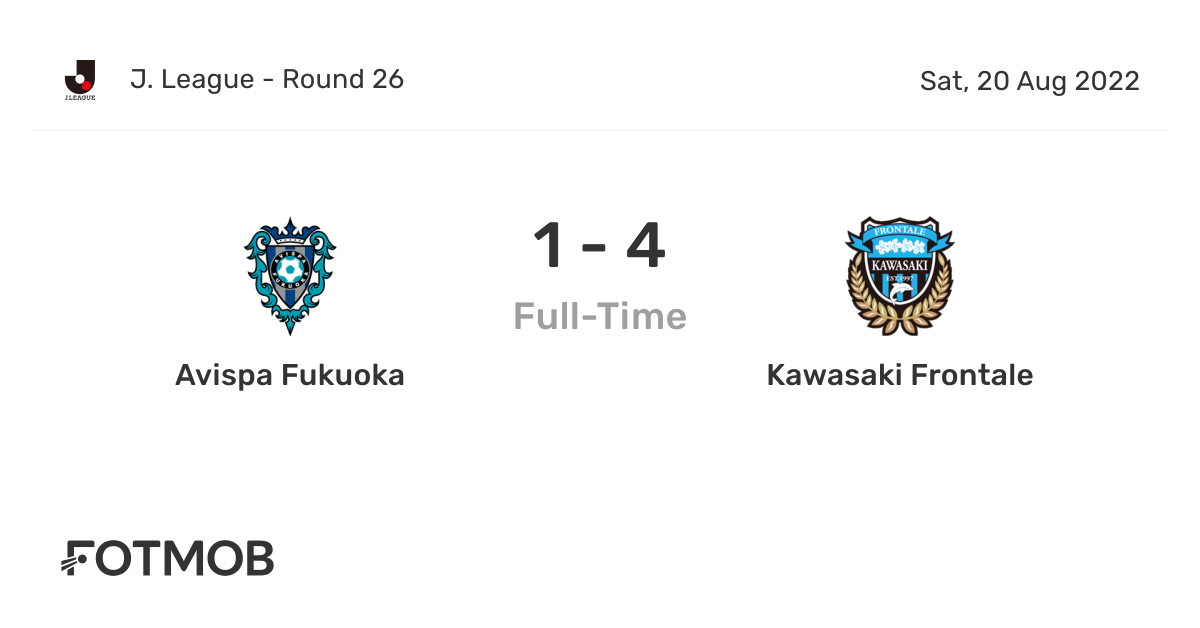 Avispa Fukuoka Vs Kawasaki Frontale J League On Sat Aug 22 10 00 Utc