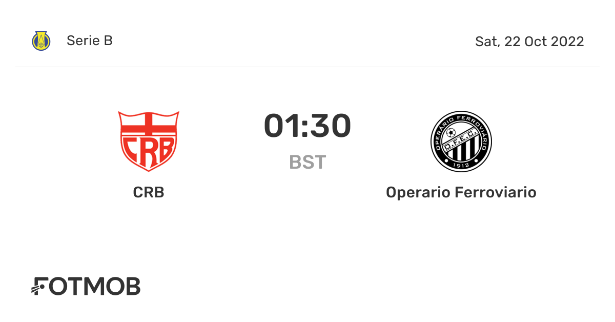 CRB x Operario Ferroviario - placar ao vivo, escalações prováveis e ...