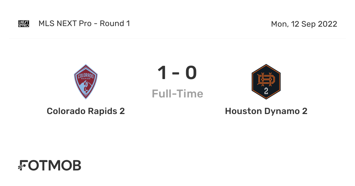 Colorado Rapids 2 vs Houston Dynamo 2 live score, predicted lineups