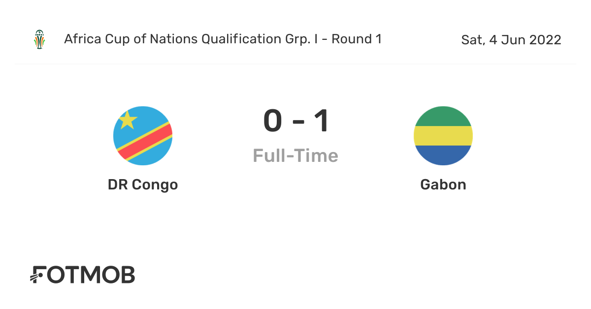 DR Congo vs Gabon live score, predicted lineups and H2H stats.