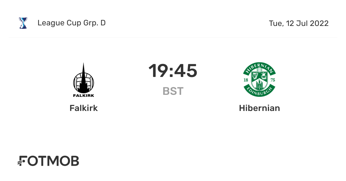Falkirk x Hibernian - placar ao vivo, escalações prováveis e ...