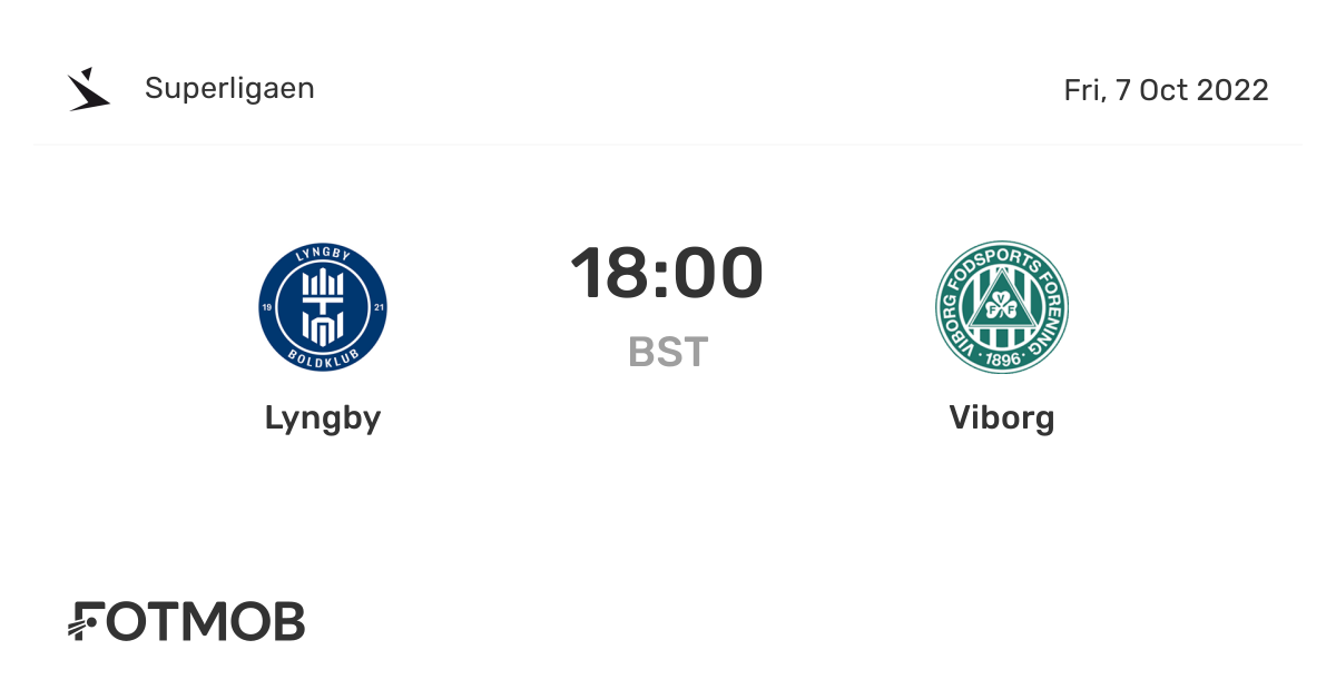 Lyngby vs live score, predicted lineups and H2H stats.