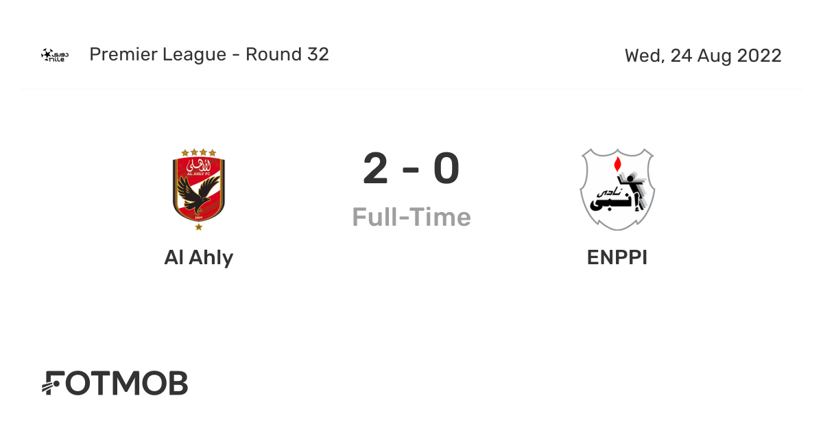 Al Ahly vs ENPPI live score, predicted lineups and H2H stats.