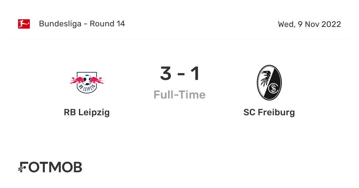 RB Leipzig vs SC Freiburg live score, predicted lineups and H2H stats.