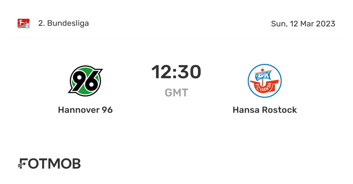 Hannover 96 vs Hansa Rostock live