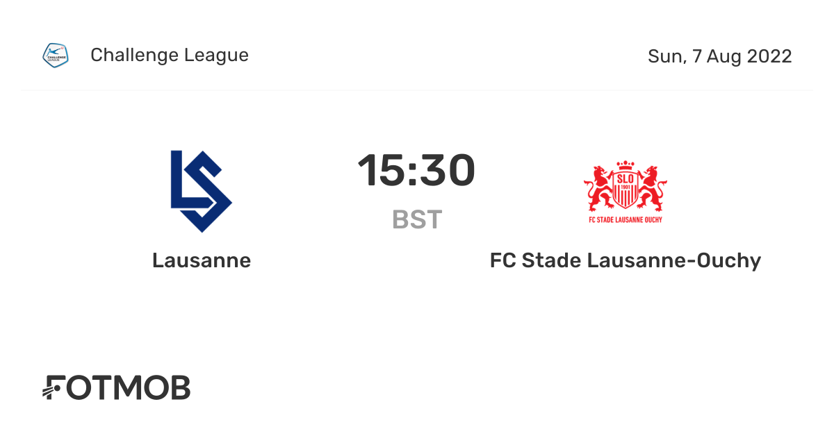 Le défi (historique) du FC Stade-Lausanne-Ouchy