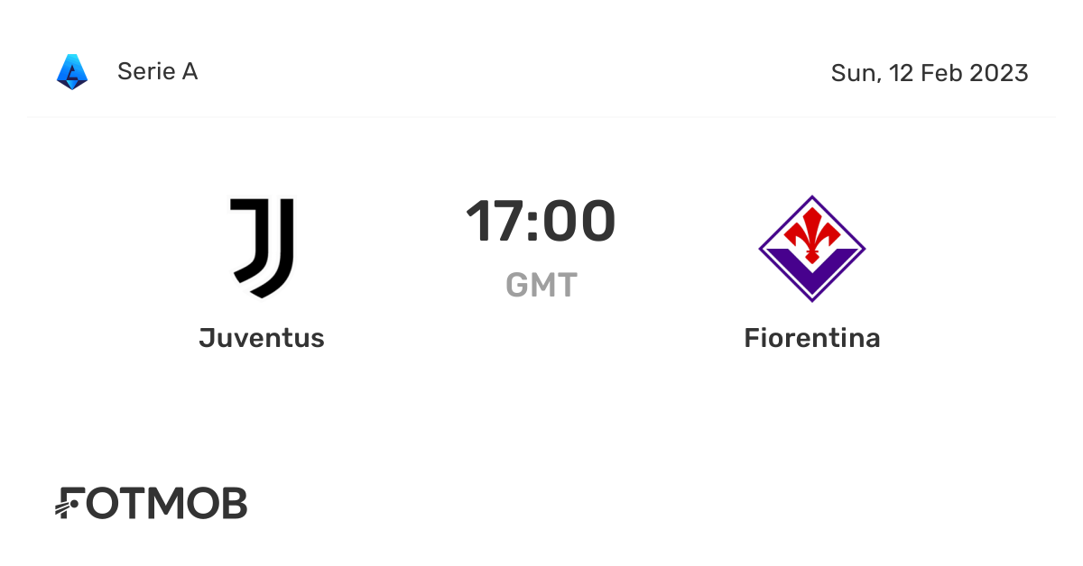 Juventus vs Fiorentina - live score, predicted lineups and H2H stats.