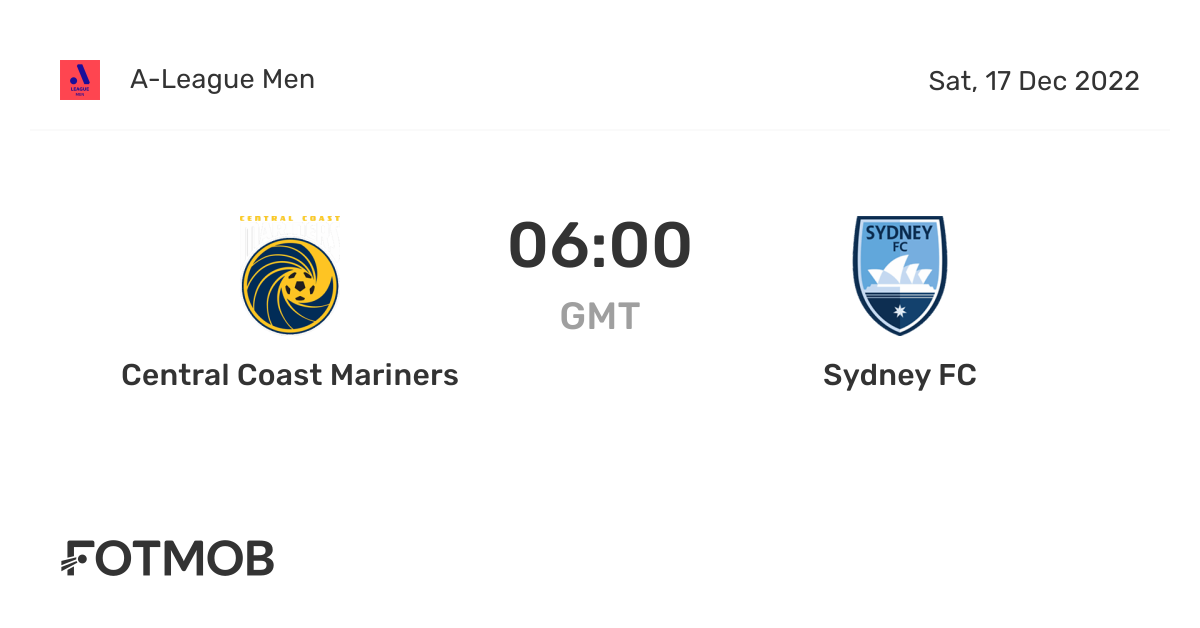 Central Coast Mariners vs Sydney FC live score, predicted lineups and