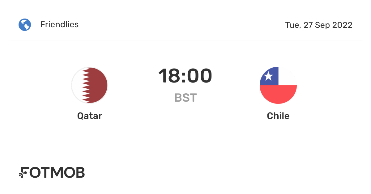 Qatar vs Chile live score, predicted lineups and H2H stats.