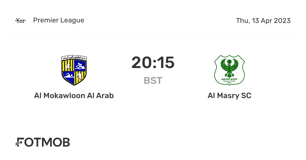 Al Mokawloon Al Arab vs Al Masry live score, predicted lineups and