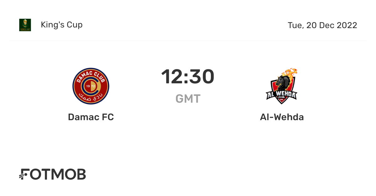 Damac FC vs AlWehda live score,