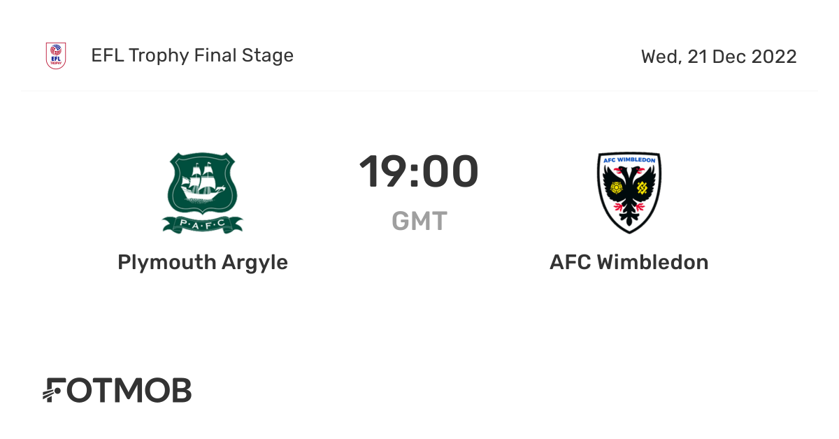 Plymouth Argyle vs AFC Wimbledon live score, predicted lineups and