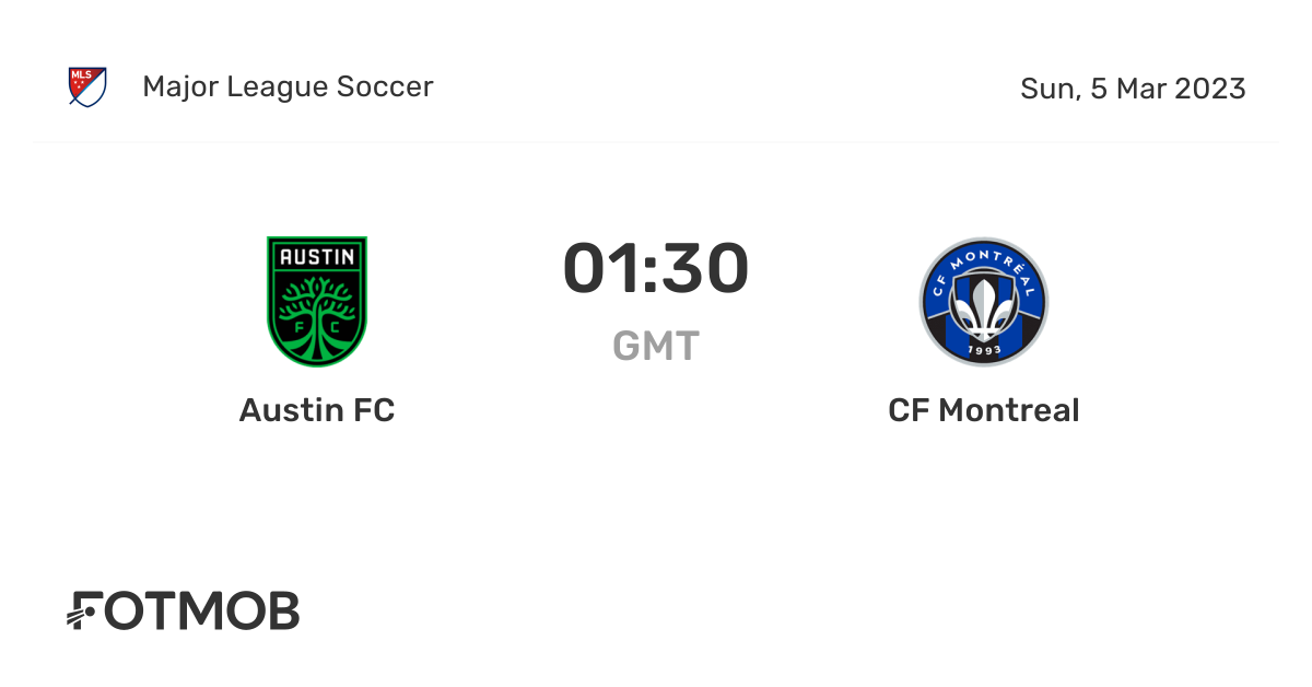 Austin FC vs CF Montreal live score, predicted lineups and H2H stats.