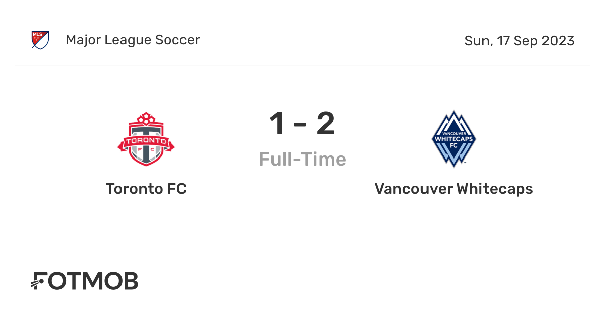 Toronto FC vs Vancouver Whitecaps live score, predicted lineups and