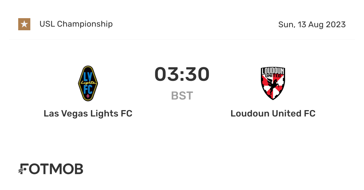 Las Vegas Lights FC vs Loudoun United FC live score, predicted