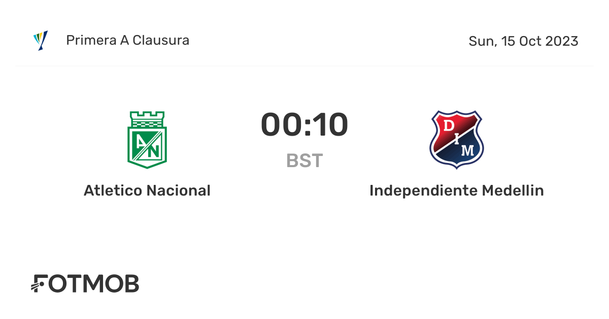 Atletico Nacional vs Independiente Medellin, Primera A Clausura on Sun